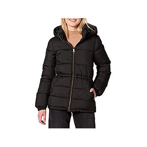 Amazon Essentials Women's Heavyweight Quilted Puffer Jacket w/ Drawstring Waist & Removable Hood (4 Colors) $11.99 + Free Shipping w/ Prime or $6 Fee per Order