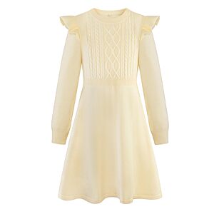 Amazon – Girls Cable-Knit Sweater Dress - $14.84–$15.94 w/ Code