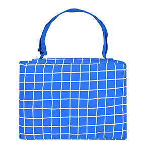 Mainstays Beach Blanket, Sand and Water Resistant, 79" x 59", Blue Grid $7