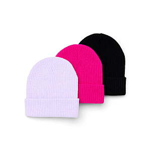 3-Pack Wonder Nation Girls Ribbed Knit Beanie Hat $4.17 + Free S&H w/ Walmart+ or $35+