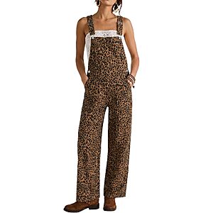 Amazon – luvamia Leopard Denim Overalls - $21.59–$25.79 w/ Code