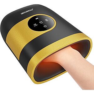 CINCOM Rechargeable Cordless Hand Massager w/ Heat, Air Compression & Various Massage Modes (4 Colors) $27.99 + Free Shipping w/ Prime or on $35+