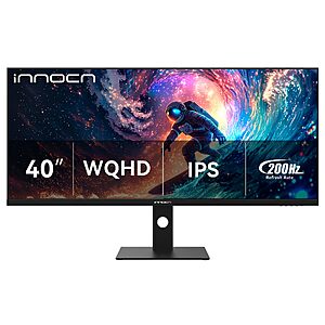 INNOCN 40" WQHD (3440x1440) 200Hz HDR400 IPS USB C Ultrawide Monitor $479.99