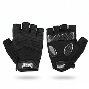 Aegend Men's Leather Half-Finger Winter Gloves (Black) $4.74 + Free Shipping w/ Prime or on $35+