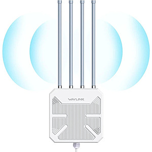 Wavlink AX1800 Outdoor WiFi Range Extender Dual Band WiFi Repeater Long Range Weatherproof Outdoor WiFi Signal Booster Access Point | Mesh with POE and IP67 $99.99