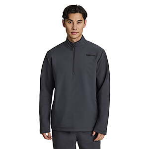 Reebok Men's and Big Men's Commuter Hybrid Quarter Zip, Sizes S-3XL (ebony or pumice stone) - from $13.33