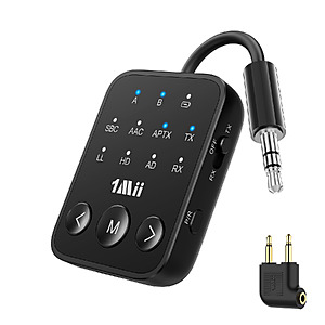 1Mii SafeFly Dot2 5.3 Bluetooth Transmitter Receiver (for TV, Airplane) $12.99 + Free Shipping w/ Prime or on $35+ orders