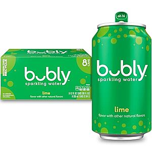 [SnS, AC] $2.79 | 8-Pack 12-Oz Bubly Sparkling Water (Lime) at Amazon