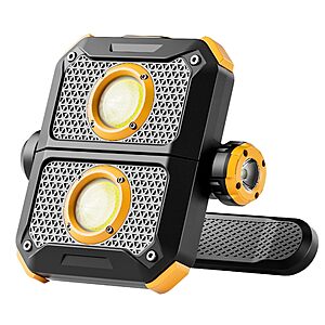 1500LM Magnetic LED Work Light, Rechargeable Foldable Mechanics Flashlight $19.99 AC