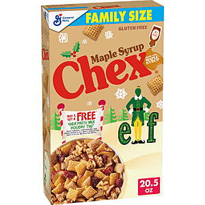 Maple Syrup Chex Cereal, Gluten Free, Family Size ( Other Chex Mix Cereal Also On Sale) 20.5 oz $3.76