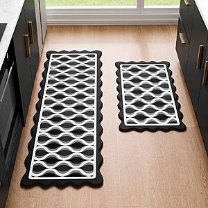 2-Pc Arenarug Scalloped Anti Fatigue Kitchen Mats (Various) $18 + Free Shipping w/ Prime or orders $35+ $17.99