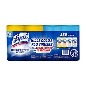 $11 In Club Costco Lysol Disinfecting Wipes, Variety Pack, 95-count, 4-pack