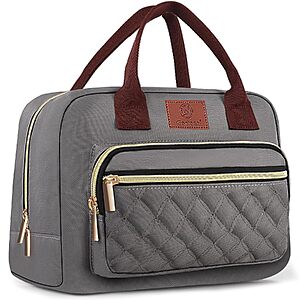 Genteen Insulated Lunch Bag (Gray) $8.99 + Free Shipping w/ Prime or on $35+
