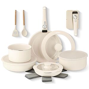 18-Piece Gotham Steel Ceramic Nonstick Cookware Set w/ Detachable Handles (3 Colors) + $10 Kohl's Cash $63.99 + Free Shipping