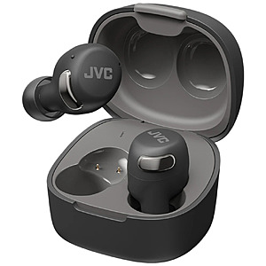 JVC Active Noise Cancelling Compact True Wireless Earbuds (Black) $24.99 + Free S&H