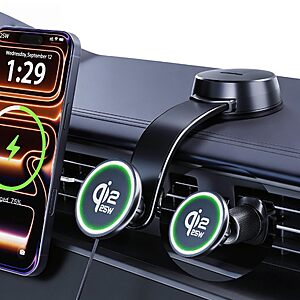 Qi2.2 25W for MagSafe Wireless Car Charger Mount - $22.49 after coupon