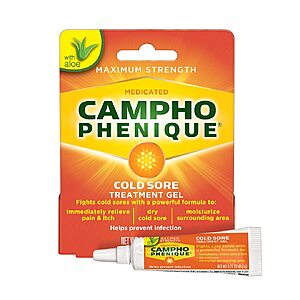 0.23-Oz Campho Phenique Maximum Strength Cold Sore Treatment Gel $2.76 + Free Shipping w/ Prime or on $35+