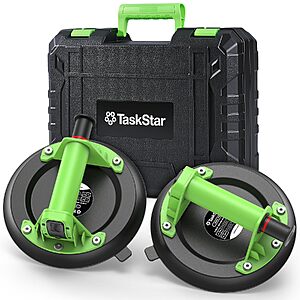 2-Count TaskStar 8" Heavy-Duty Suction Cup Lifters (440-Lb Capacity, Light Green) $21.99 + Free Shipping w/ Prime or on $35+