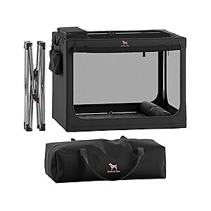 42" Noah & Paw XXL Collapsible Dog Crate w/ Pet Mat, 2 Storage Pockets & Travel Bag $88.70 + Free S/H w/ Prime