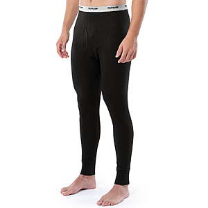 $10 Walmart Fruit of the Loom Men's Thermal Waffle Underwear Bottom, Sizes S-5XL  in BLACK