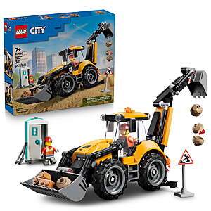 LEGO City Yellow Backhoe Loader - 60480 $24
