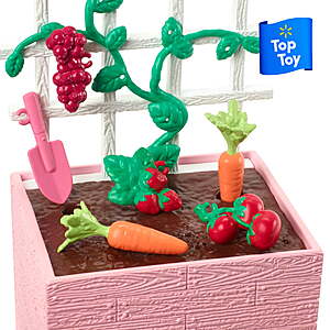 $4.97 get $1 Walmart Cash Barbie World Garden Playset with 12 Pieces Including Planter, & More [Walmart Exclusive]