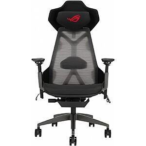Asus ROG Destrier Ergo Gaming Chair, Futuristic Cyborg Aesthetic, Versatile Seat Adjustments, Mobile Arm Support Mode, Acoustic Panel, Aluminum Frame, Breathable Mesh $806.52