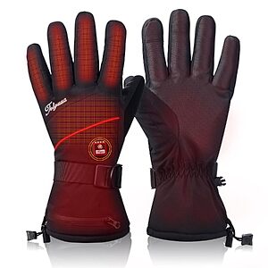 Telguua Rechargeable Electric Heated Gloves w/ Touchscreen & 3 Heat Levels (Black, XS-XXL) $45.49 + Free Shipping