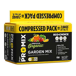 PRO-MIX Premium Organic Garden Soil Mix, 2 Cu ft Compressed Bale $20