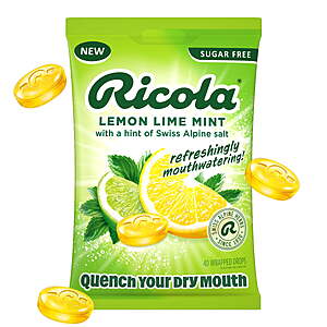 $5.48 get $1.50 Walmart Cash Ricola Sugar Free  Mouthwatering Drops to Quench Dry Mouth, 40 Count (3 flavors to choose from)