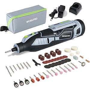$39.99 WORKPRO 12V Cordless Rotary Tool Kit at Walmart
