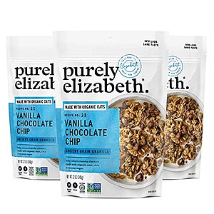 [SnS] $13.02* | 3-Pack 12-Oz purely elizabeth. Granola (Vanilla Chocolate Chip) at Amazon ($4.34 each)