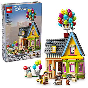LEGO Disney and Pixar ‘Up’ House 43217 Disney 100 Celebration Classic Building Toy Set 598 pieces $47.98