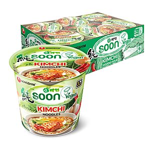 [S&S] $10.86: Nongshim Soon Kimchi Noodle Cup, 2.64 Ounce (Pack of 6)