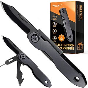 7-in-1 EDC Pocket Multitool Knife w/ Tweezers & Keyhole (1.41" Blade) $2.99 + Free Shipping w/ Prime or on $35+