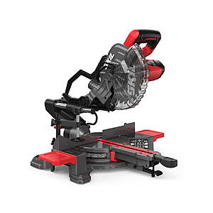 SKIL 10 Amp 7-1/4" Single Bevel Miter Saw with Compact Rail System & LED Shadow Line $159