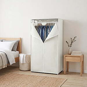 $24.88, Mainstays Hanging Closet Organizer, 1-Tier, Grey Pumice, 36 in Wide, Walmart