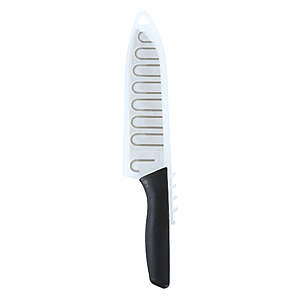 $1.97, Mainstays 5" Stainless Steel Santoku Kitchen Knife Black with Sheath, Walmart