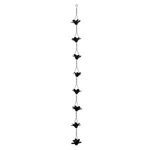 $14.97, Mainstays Black Cup Rain Chain, Powder-Coated Iron, 67.7 in, Walmart