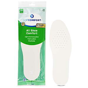SOF COMFORT All Shoe Comfort Insole One Size Fits All - Cut to Fit( 2 Pack ) $4.24
