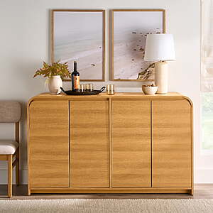 $168, FS, Better Homes & Gardens Juliet Sideboard, Light Honey or Black, Walmart
