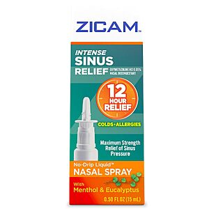 0.5-Oz Zicam Intense Sinus Relief No-Drip Nasal Spray $6.46 + Free Shipping w/ Prime or on $35+