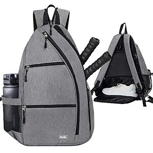 Sucipi Convertible Pickleball Backpack & Sling Bag w/ Fence Hook (6-Paddle Capacity, Gray) $21.48 + Free Shipping w/ Prime or on $35+