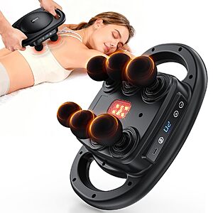 [Prime] 6-Head AERLANG Deep Tissue Percussion Massage Gun $15.92 + Free Shipping