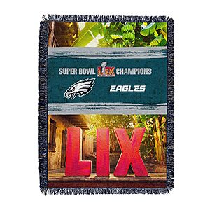48" x 60" Northwest Eagles 2025 Super Bowl LIX Woven Tapestry Throw Blanket $7.57 + Free Shipping w/ Prime or on $35+