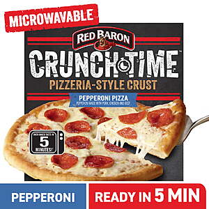 Red Baron CRUNCHTIME Pepperoni Frozen Microwave Pizza, 14.88 oz $5.74 + $2 Walmart rewards $3.74