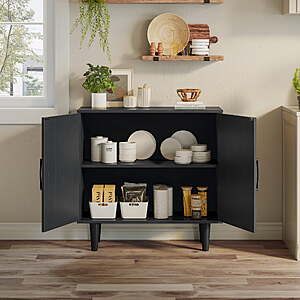 $59.97, FS, Mainstays Accent Cabinet, Black, Walmart