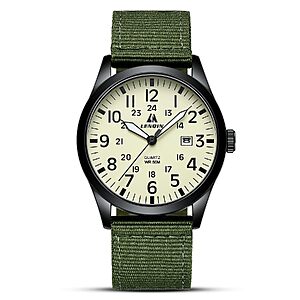 LN LENQIN Mens Watches Military Sport Analog Quartz Watch for Men $9.99