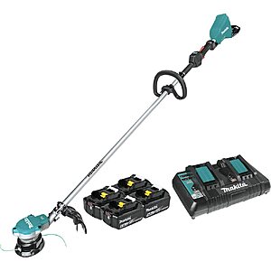 Makita XRU15PT1 36V (18V X2) LXT® Brushless String Trimmer Kit with 4 Batteries (5.0Ah) $464.8