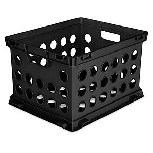 Sterilite File Crate, Stackable $5